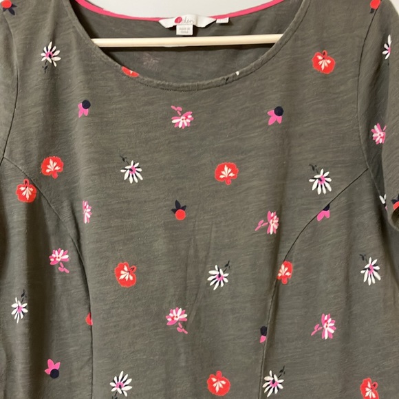 Boden size 12 dress green with flowers and pockets - Picture 2 of 5